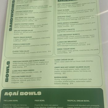 Llamabar - Menu - Cafes Near Me - Washington, DC, District of Columbia