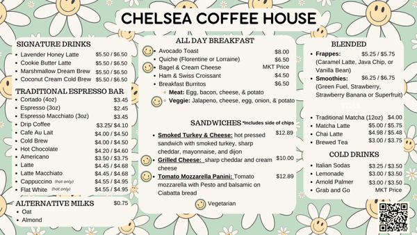 Menu photo 1 Chelsea Coffee House & Workspaces Colleyville, TX Menu photo 1 Chelsea Coffee House & Workspaces Colleyville, TX