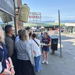 Savor Seattle Food Tours - Tessa handing out the ginger beer while we take in the view!
