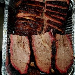 Big Bears Smokehouse - Sliced brisket.