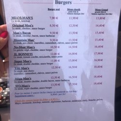 Caffe Rosso - Burger menu