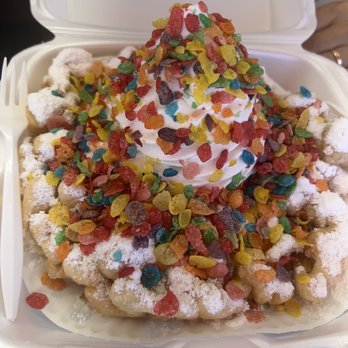 Funnel Cake House - Fruity pebbles funnel cake   Ig: feed_ally - Ice Cream & Frozen Yogurt Near Me - Atlantic City, New Jersey