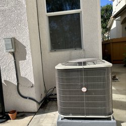 Advanced Heating & Air Conditioning - New installation of a Payne condensing unit.