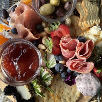 Primrose Inn - pre-ordered a charcuterie plate for our first night here - Bed & Breakfast Near Me - Bar Harbor, Maine