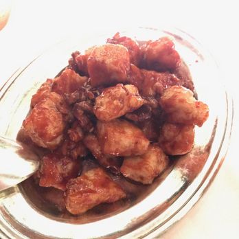 Mr. Chow - Beijing Chicken - around $30, very small portion. Was told this is for 2 people. - Chinese Near Me - Miami Beach, Florida Mr. Chow - Beijing Chicken - around $30, very small portion. Was told this is for 2 people. - Chinese Near Me - Miami Beach, Florida