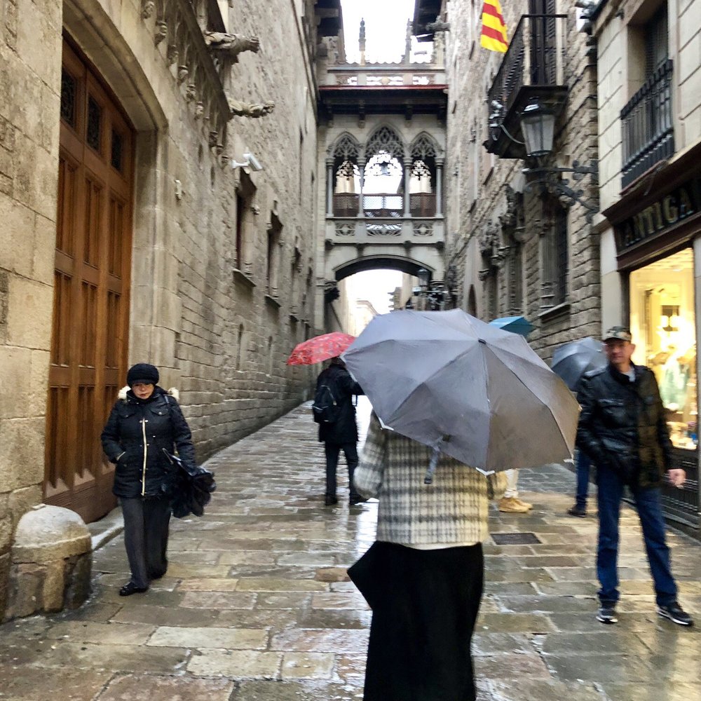 Barri Gòtic - Carrer del Bisbe (Bishop's Street) in the Barri Gòtic (Gothic Quarter) - Local Flavor Near Me
