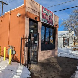 Exterior outside entrance of Genna Rae Wings and More - The best soul restaurant. - Denver, Colorado Exterior outside entrance of Genna Rae Wings and More - The best soul restaurant. - Denver, Colorado