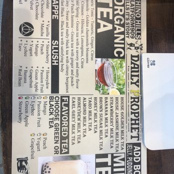 Platform 909 - Menu - Coffee & Tea Near Me - Chino Hills, California