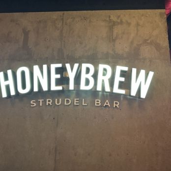 Honeybrew - Logo on wall~ - Bistros Near Me - Vancouver, British Columbia