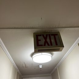 Water damage from condensation leak