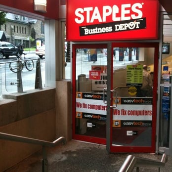 Staples - entrance on Burrard between Georgia and Melville - Office Equipment Near Me - Vancouver, British Columbia Staples - entrance on Burrard between Georgia and Melville - Office Equipment Near Me - Vancouver, British Columbia