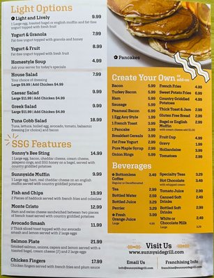 Menu photo 5 Sunnyside Grill Richmond Hill, ON