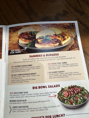 Menu photo 2 Outback Steakhouse Northridge, CA Menu photo 2 Outback Steakhouse Northridge, CA