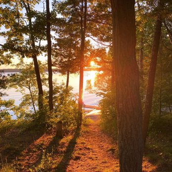 Interlochen State Park - Sunset over green lake - Parks Near Me - Interlochen, Michigan