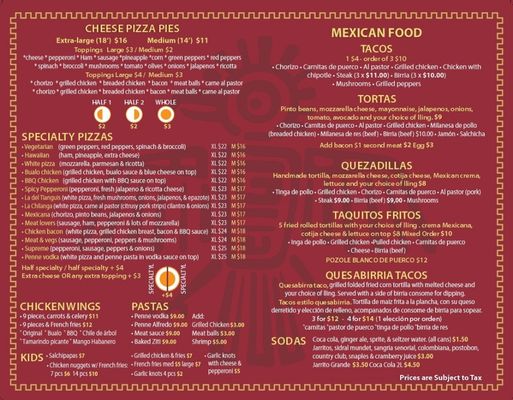 Menu photo 2 La CuCa Pizzeria Corona, NY Menu photo 2 La CuCa Pizzeria Corona, NY