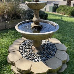 Replaced our fountain pump Replaced our fountain pump