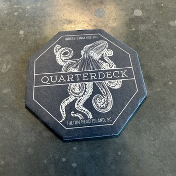 The Quarterdeck - Just a bar coaster so I wouldn't forget this place - Seafood Near Me - Hilton Head Island, South Carolina The Quarterdeck - Just a bar coaster so I wouldn't forget this place - Seafood Near Me - Hilton Head Island, South Carolina
