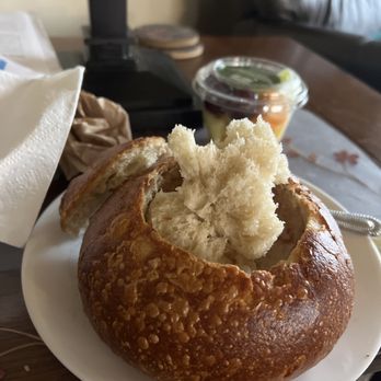 Panera Bread - Empty bread bowl sans soup - Sandwiches Near Me - Eagan, Minnesota Panera Bread - Empty bread bowl sans soup - Sandwiches Near Me - Eagan, Minnesota