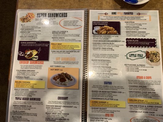 Menu photo 1 Sparta Family Restaurant Sparta, WI Menu photo 1 Sparta Family Restaurant Sparta, WI