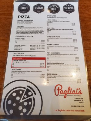 Menu photo 3 Pagliai's Pizza Grinnell, IA Menu photo 3 Pagliai's Pizza Grinnell, IA