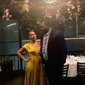 Enzo's - Such a beautiful backdrop in the back patio for my BFF's micro wedding! (Don't mind my BF's ridiculous expression lol.) - Italian Near Me - Bronx, New York Enzo's - Such a beautiful backdrop in the back patio for my BFF's micro wedding! (Don't mind my BF's ridiculous expression lol.) - Italian Near Me - Bronx, New York