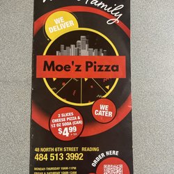 Moe'z Pizza - Menu