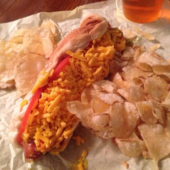 Sinbad's Hot Dogs - Cheese dog with chips. - Hot Dogs Near Me - Sparks, Nevada Sinbad's Hot Dogs - Cheese dog with chips. - Hot Dogs Near Me - Sparks, Nevada