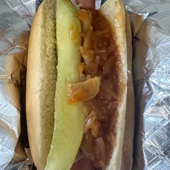 Chuck’s Dog House - Sabrett Natural Casing hot dog with all traditional topping available, as well as topping more outside of the box. - Hot Dogs Near Me - Spring Hill, Florida