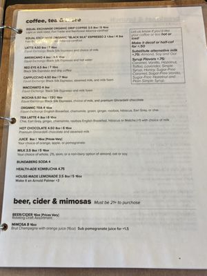 Menu photo 4 Steel Cup Café Long Beach, CA