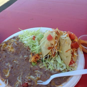 El Chilito - 2 crunchy tacos hold the rice. - Mexican Near Me - Canby, Oregon