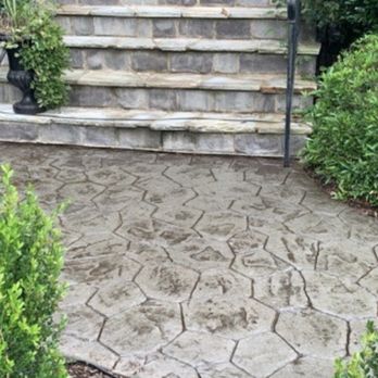 Luxury Concrete Services - We were able to bring this beautiful sidewalk back to life with a power wash and a fresh coat of sealer - Masonry/Concrete Near Me Luxury Concrete Services - We were able to bring this beautiful sidewalk back to life with a power wash and a fresh coat of sealer - Masonry/Concrete Near Me