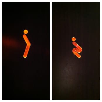 Busaba Westfield London - Toilet signs... hilarious! - Thai Near Me - London, XGL Busaba Westfield London - Toilet signs... hilarious! - Thai Near Me - London, XGL