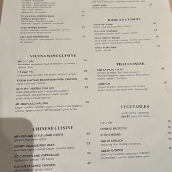 Bamboo - Menu - Chinese Near Me - Temecula, California