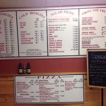 Huck's Hoagies - Menu as of Sept 2015 - Sandwiches Near Me - Wolfeboro, New Hampshire