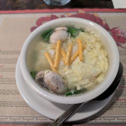 House of Dragon Restaurant - Egg drop with mushroom soup