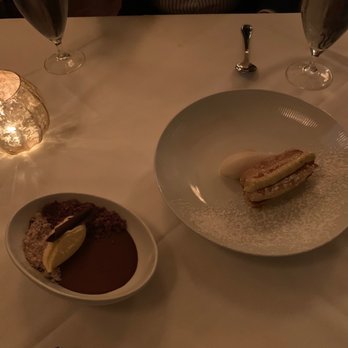 Restaurant August - golden milk mille feuille - New American Near Me - New Orleans, Louisiana
