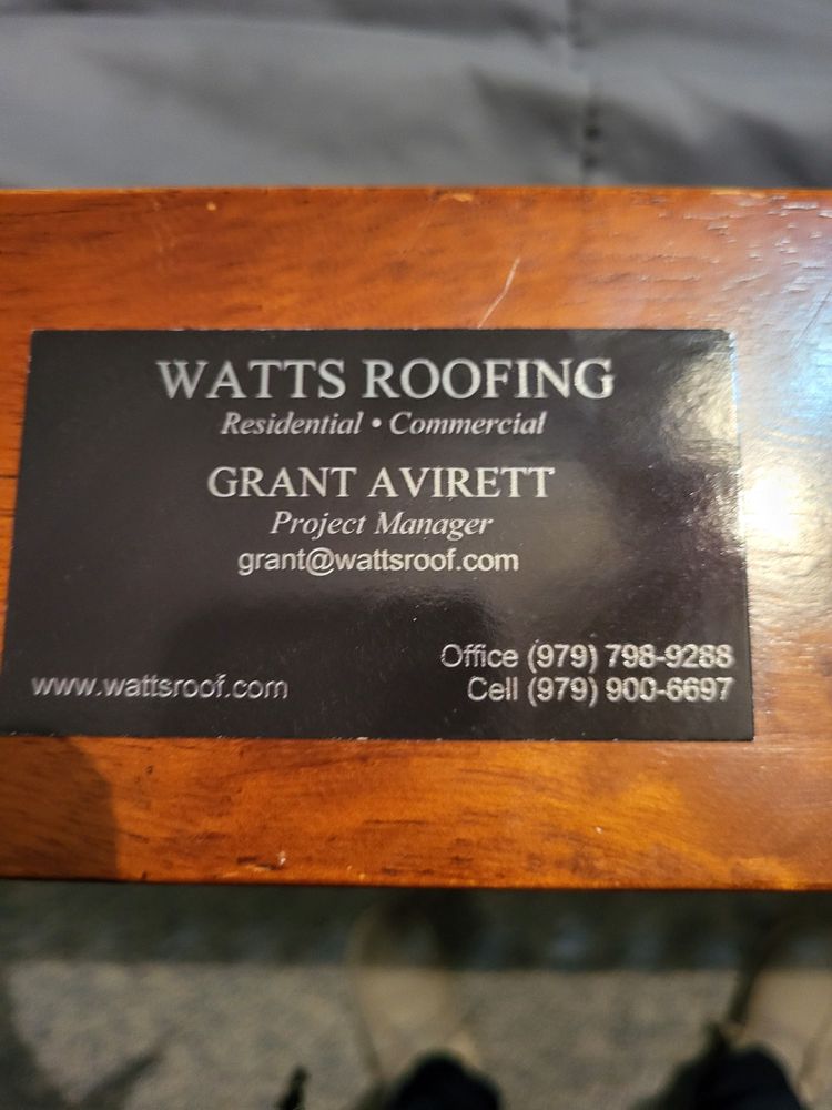 Slide of Watts Roofing