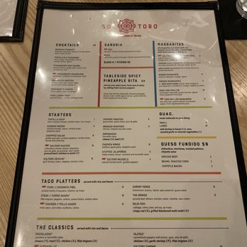 Sol Toro Restaurant - Menu - Mexican Near Me - Uncasville, Connecticut