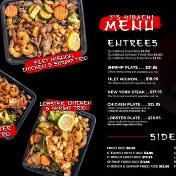J’s Hibachi - Menu - Asian Fusion Near Me - Austin, Texas