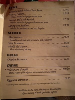 Menu photo 2 Mom Chaffe's Cellarette West Reading, PA
