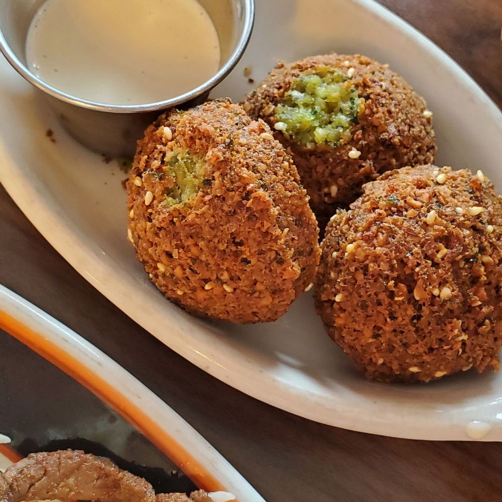The Kabob House - Falafel with tahini sauce - Middle Eastern Near Me - Salina, New York