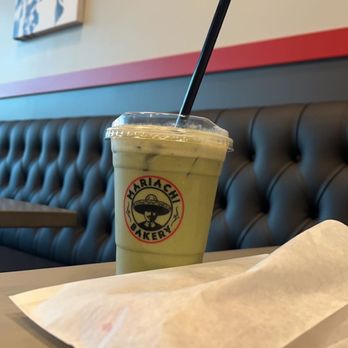 Mariachi Bakery - Matcha iced coffee and cheese danish - Bakeries Near Me - Downey, California Mariachi Bakery - Matcha iced coffee and cheese danish - Bakeries Near Me - Downey, California