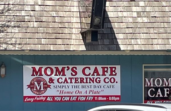 Photo of Mom's Cafe & Catering - Plattsmouth, NE, US. Outside the cafe