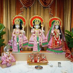 Thurston Hindu Temple & Cultural Center - Prabhu Shri Ramchandra, Mata Sita, Bhaiya Lakshman, Bhakt Hanumanji -- this is the divine Chaturmurti of Maryada, Shakti, Seva, and Bhakti.