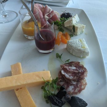 Vintner Grill - Charcuterie board with wild boar salami , prosciutto, purple haze, gorgonzola and aged cheddar - New American Near Me - Las Vegas, Nevada Vintner Grill - Charcuterie board with wild boar salami , prosciutto, purple haze, gorgonzola and aged cheddar - New American Near Me - Las Vegas, Nevada