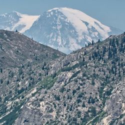 Mt St Helens - Mr Rainier, visible in the distance