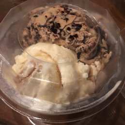 Kiddie size : 1/2 peanut butter ripple & half buccaneer tracks ! Kiddie size : 1/2 peanut butter ripple & half buccaneer tracks !