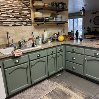 Battle Born Painting - Sink and open shelving - Painters Near Me - Reno, Nevada Battle Born Painting - Sink and open shelving - Painters Near Me - Reno, Nevada