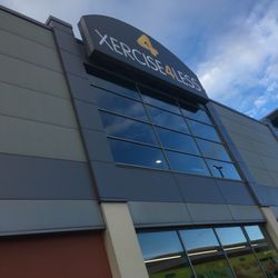 Middleton Shopping Centre - New sign at the top of the centre, finally replacing the old one from Streetwise Sports who closed years ago.