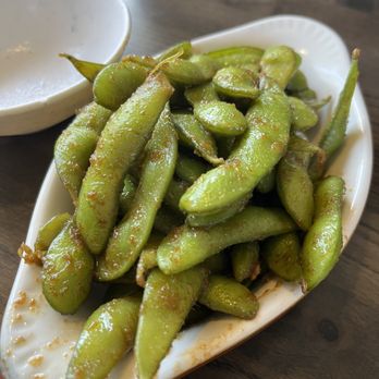 Minato Sushi - The BEST garlic edamame in the world. - Sushi Bars Near Me - Lake Forest, California Minato Sushi - The BEST garlic edamame in the world. - Sushi Bars Near Me - Lake Forest, California